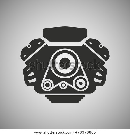 Car Engine Icon Stock Vector 478378885 - Shutterstock