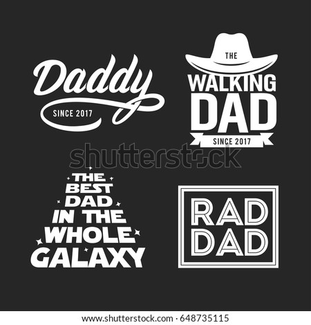 Download Fathers Day Gift Dad Tshirt Design Stock Vector 648735115 ...