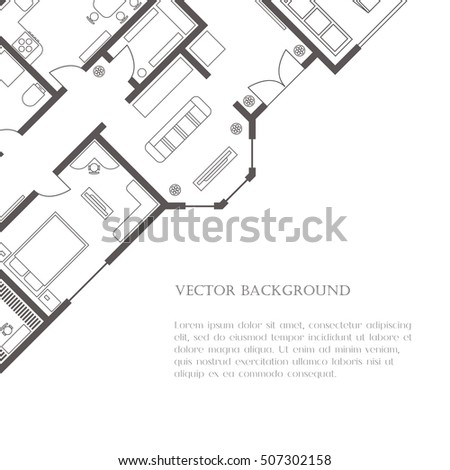 house plan background card banner presentation stock vector house plan background card banner presentation stock vector, Presentation templates