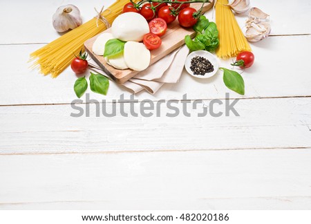 Healthy Food Background Various Vegetables Ingredients Stock Photo ...