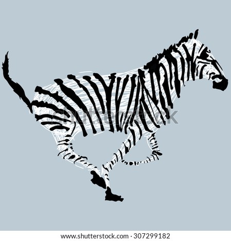 Zebra Running Stock Vectors & Vector Clip Art | Shutterstock