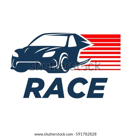 Race Car Logo Stock Vector 591782828 - Shutterstock