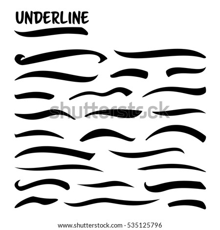 vintage underline vector Royalty Images, Underline Images Stroke Stock Free