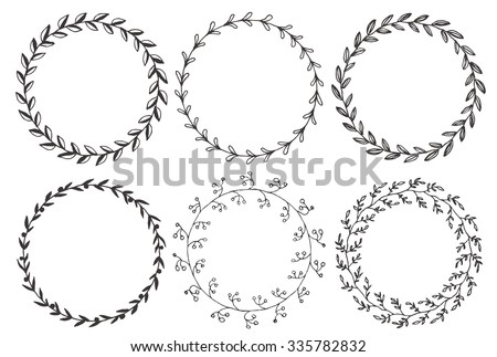 vector wreath circle Free Floral Circle Royalty Images, Vectors Images & Stock