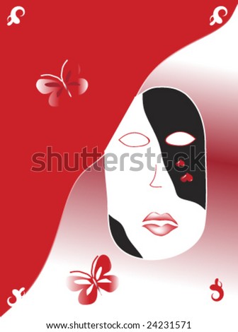 Vector Silhouette Woman Hat Poppy Flower Stock Vector 75059359