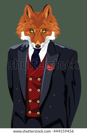 COPE- TO SHRINK BACK IN FEAR OR LOATHING Stock-photo-portrait-of-a-fox-in-a-man-s-business-suit-444559456