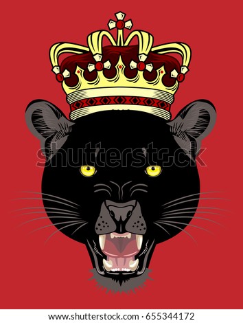 Image result for black jaguar animal with a crown