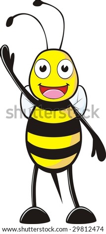 Happy Bee Family Cartoon Stock Vector 104447852 - Shutterstock