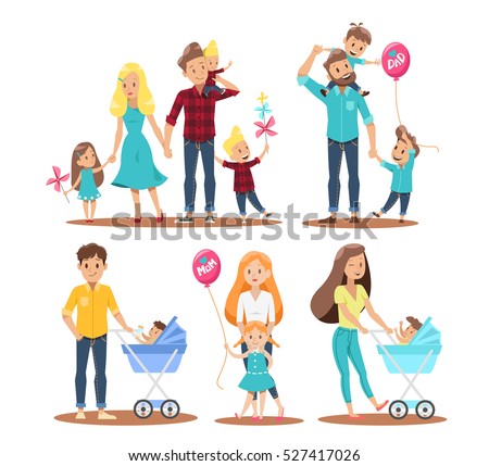 Happy family character design no 2