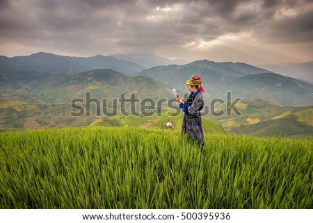children girl smile,Tu Le Lao Cai,Vietnam.