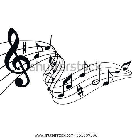 Illustration Music Songs Notes Melodies On Stock Vector 361389557 ...