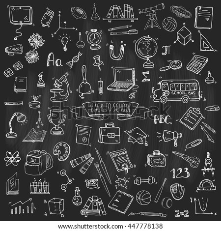 Hand Drawn Doodle Back School Icons Stock Vector Royalty Free Hand Drawn Doodle Back School Icons Stock Vector Royalty Free
