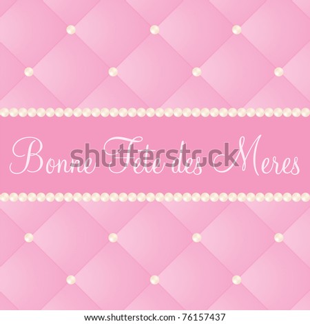 French mother's day card in vector format.