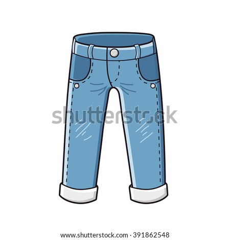 Grey Jeans Stock Vector 391862548 - Shutterstock