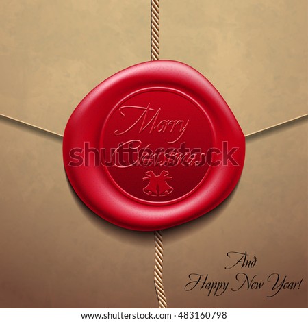 christmas envelope seal