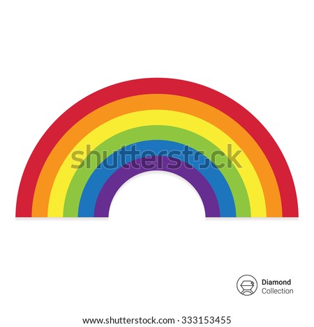 Vector Icon Cartoon Rainbow Curve Consisting Stock Vector 333153455 ...