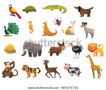 Seamless Pattern Animal Africa Parrot Hyena Stock Vector 281527892 ...