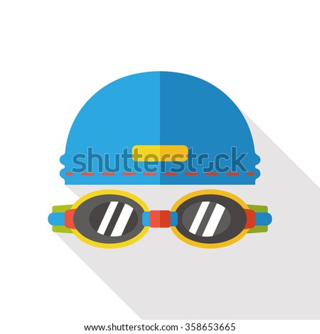 Goggles Swimming Cap Flat Icon Stock Vector (Royalty Free) 358653665 ...