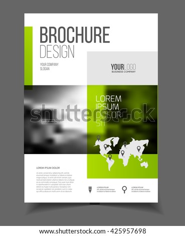 abstract business flyer design vector template stock vector simple flyer design