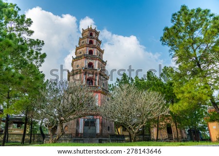 Thien Mu Pagoda. Unesco World Heritage Site. Hue. Vietnam.