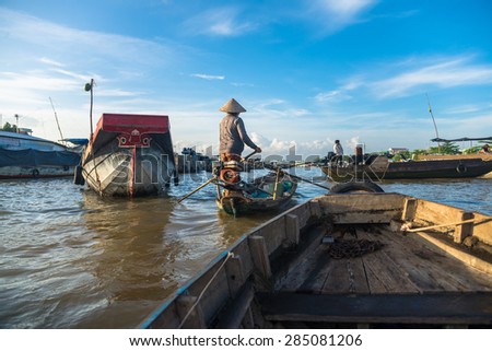 Life in the Mekong delta, Can Tho, Vietnam.