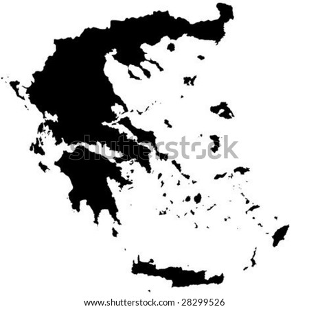 Detailed Greece Map Vector Outline Stock Vector 28299526 Shutterstock   Stock Vector Detailed Greece Map Vector Outline 28299526 