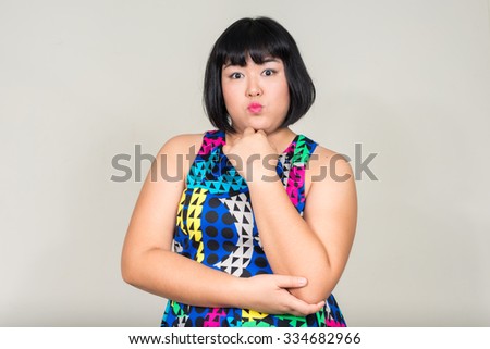 Fat Asian Woman Stock Photo 334682927 - Shutterstock