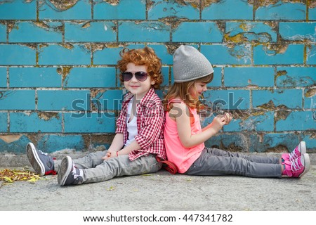 photo of two cute hipsters