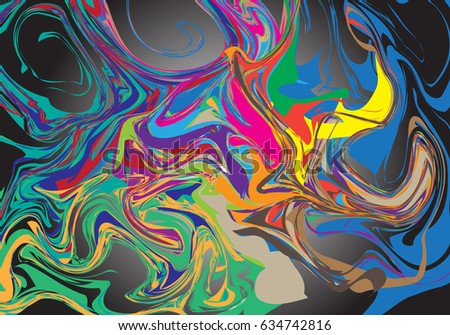 vector liquid color marbling pattern background design