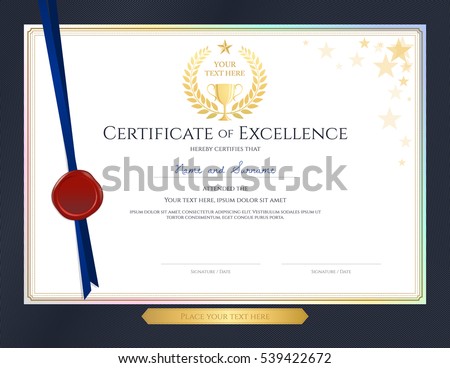 achievement certificate template