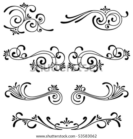 Vector Swirl Ornaments Stock Vector 32229667 - Shutterstock