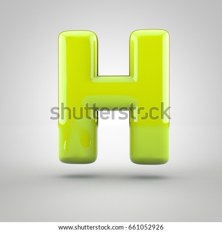 Slimy Font Type Letter H Stock Vector 320589716 - Shutterstock