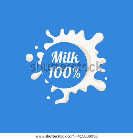 milk 100 product logo design cool stock vector 415808038 shutterstock