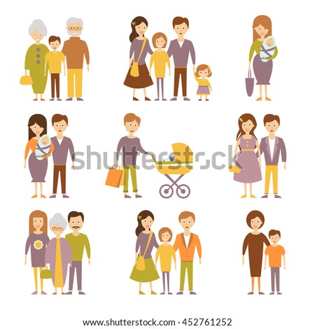 Family Concept Family Structure Size Members Stock Vector 443532742 ...
