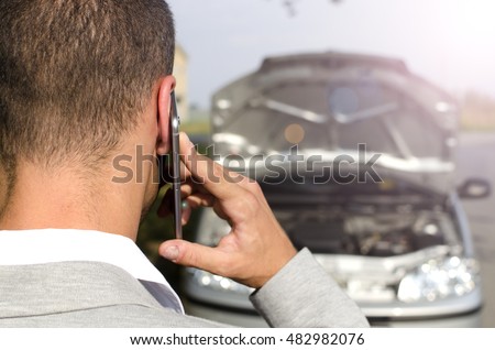 Car overheated white smoke