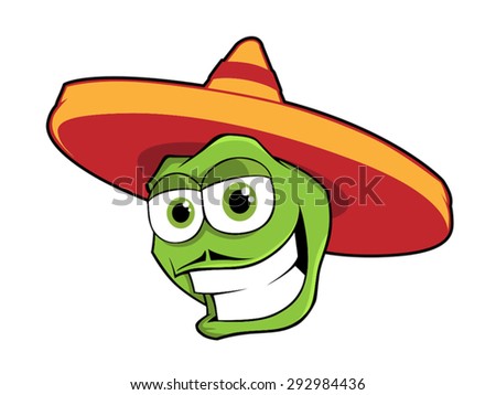 Cartoon Mexican Cactus Character Illustration Funny Stock Illustration ...