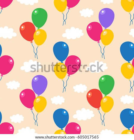 Seamless Simple Vector Pattern Colorful Air Stock Vector 605017565 ... Seamless Simple Vector Pattern Colorful Air Stock Vector 605017565 ...