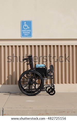 Image result for wheel chair in the parking lot