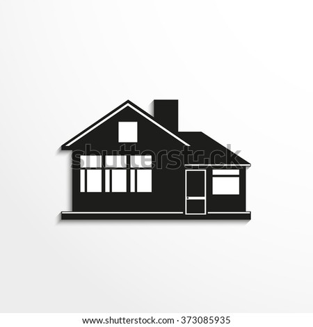 House Vector Icon Stock Vector 373085935 - Shutterstock