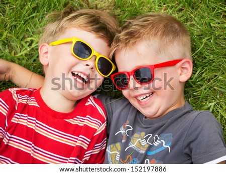 Smiling brothers