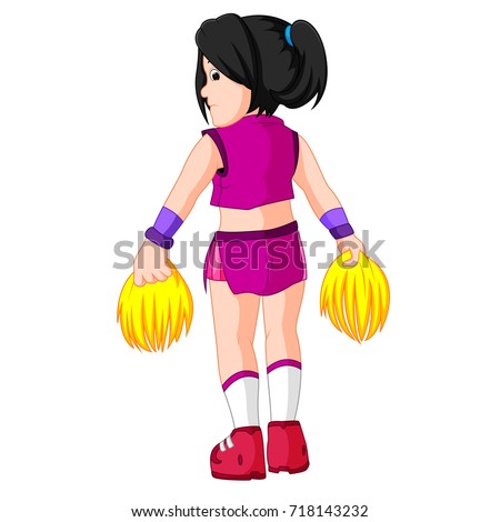 Cheerleader Cartoon Stock Images, Royalty-Free Images & Vectors