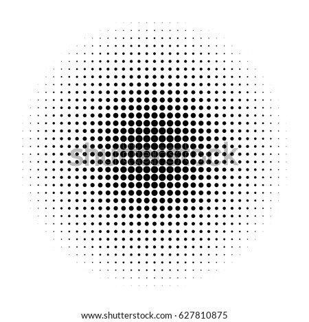 Circle Design Element Halftone Effect Halftone Stock Vector 627810875 ...