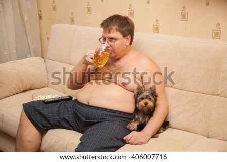 Fat Guy With Beer 53