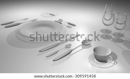 3 D Table Setting Etiquette Stock Illustration 309591458 - Shutterstock 3 D Table Setting Etiquette Stock Illustration 309591458 - Shutterstock