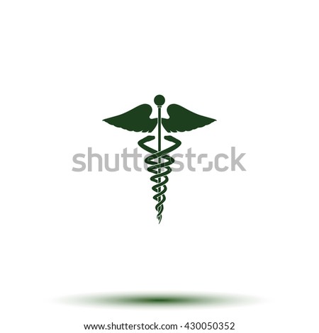 Caduceus medical symbol.