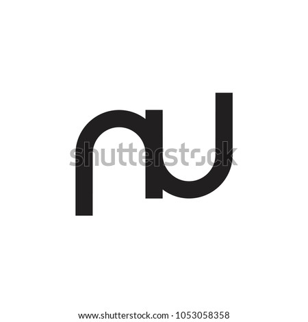 nu letter logo stock photo photo vector illustration 1053058358 nu letter