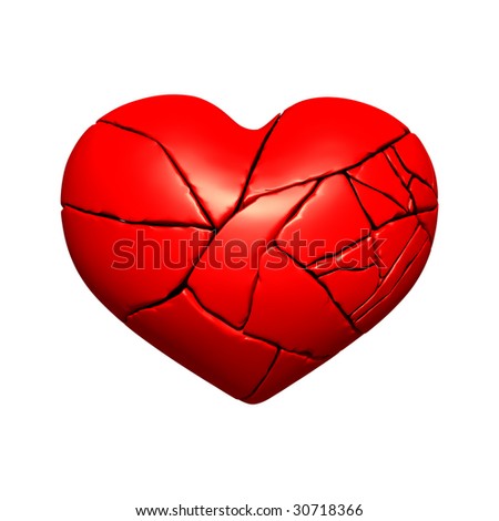 Broken Ice Heart Stock Illustration 50460016 - Shutterstock