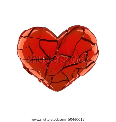 Broken Ice Heart Stock Illustration 50460016 - Shutterstock