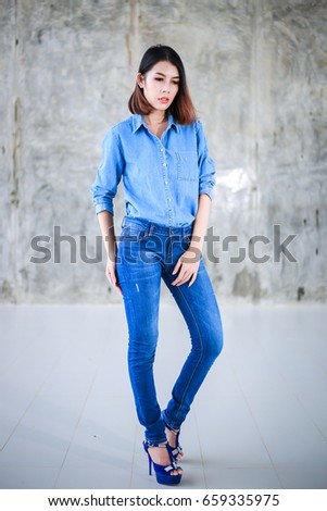 Asian Woman Casual O