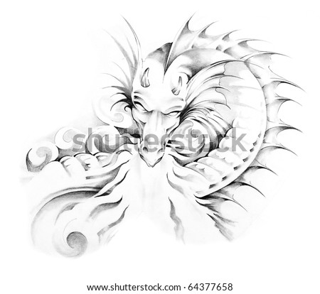 tribal dragon tattoo stock images royalty free images u0026 vectors tribal dragon tattoo stock images royalty free images u0026 vectors